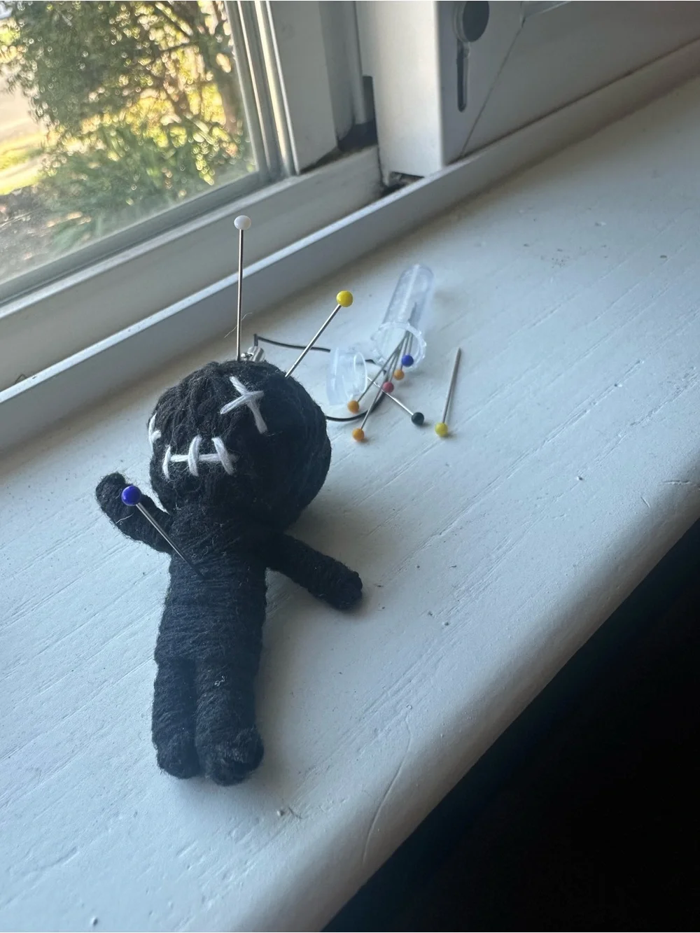 Black Voodoo Doll Keychain Plush